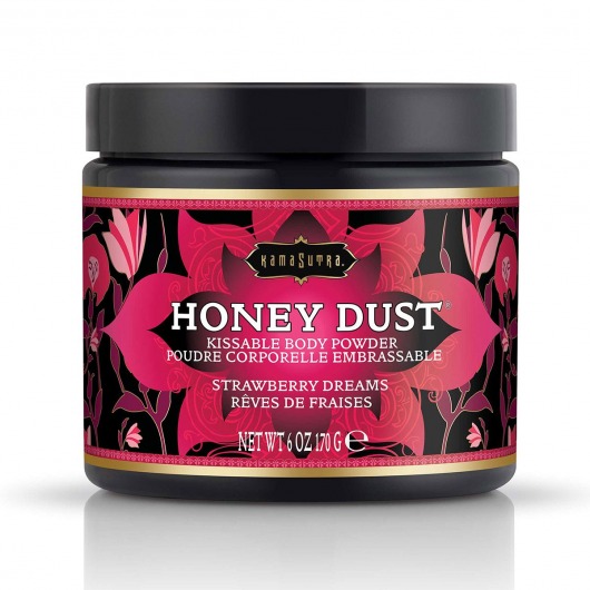 Пудра для тела Honey Dust Body Powder с ароматом клубники - 170 гр. - Kama Sutra - купить с доставкой во Владикавказе