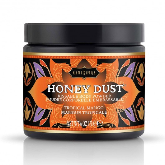 Пудра для тела Honey Dust Body Powder с ароматом манго - 170 гр. - Kama Sutra - купить с доставкой во Владикавказе