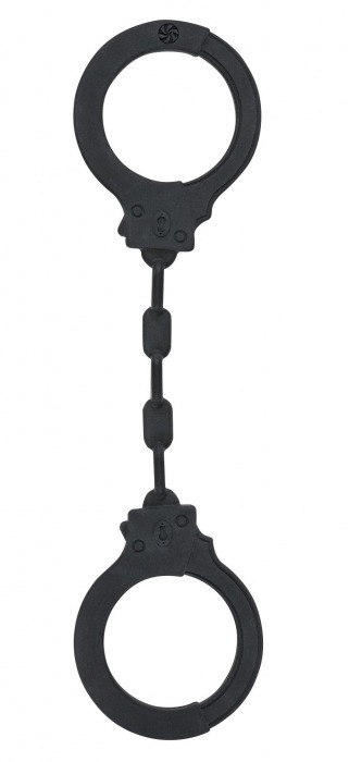 Черные силиконовые наручники Suppression - Lola Games - купить с доставкой во Владикавказе