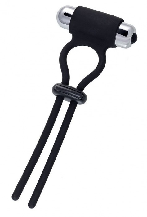 Черное эрекционное лассо на пенис Jat - A-toys - во Владикавказе купить с доставкой