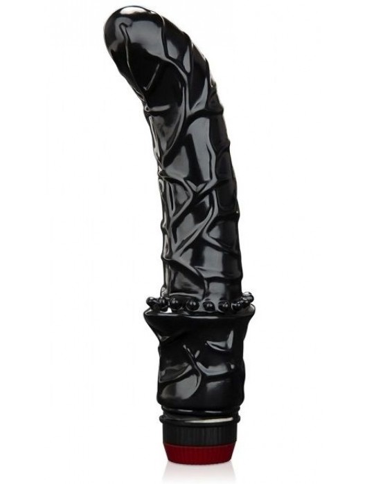 Черный вибромассажер простаты 6  Premium Prostate Massager - BlueLine - во Владикавказе купить с доставкой