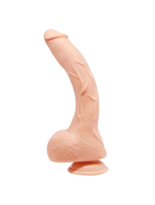 Телесный фаллоимитатор-гигант на присоске Jack - 27 см. - Baile