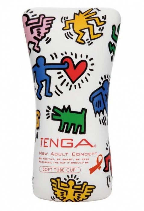 Мастурбатор-туба Keith Haring Soft Tube CUP - Tenga - во Владикавказе купить с доставкой