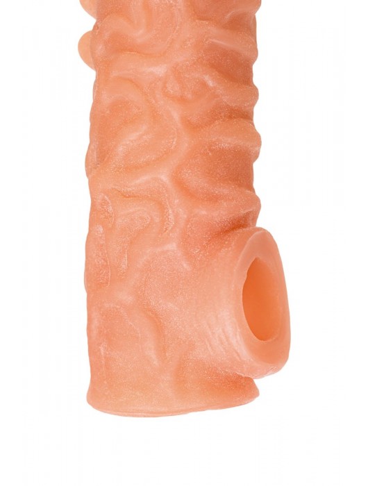 Телесная закрытая насадка с шершавой головкой Cock Sleeve Size S - 13,8 см. - KOKOS - во Владикавказе купить с доставкой