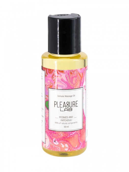 Массажное масло Pleasure Lab Delicate с ароматом пиона и пачули - 50 мл. - Pleasure Lab - купить с доставкой во Владикавказе
