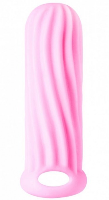 Розовый фаллоудлинитель Homme Wide - 13 см. - Lola Games - во Владикавказе купить с доставкой