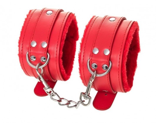 Красные оковы Anonymo из искусственной кожи - ToyFa - купить с доставкой во Владикавказе