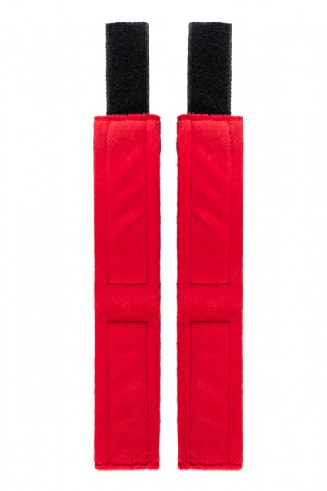 Красно-черные велюровые оковы Anonymo - ToyFa - купить с доставкой во Владикавказе