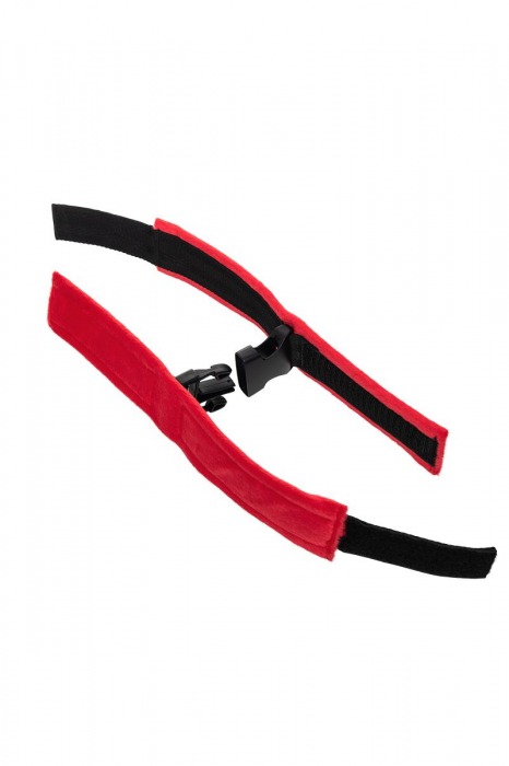 Красно-черные велюровые оковы Anonymo - ToyFa - купить с доставкой во Владикавказе