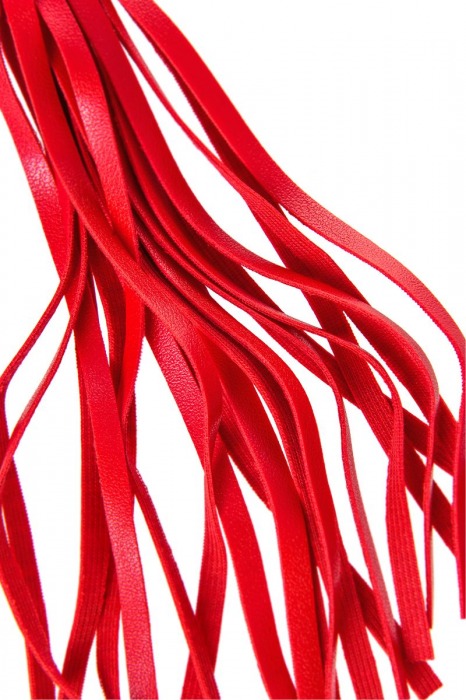 Красно-черный флоггер Anonymo - 28 см. - ToyFa - купить с доставкой во Владикавказе