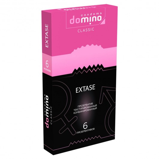 Презервативы с точками и рёбрышками DOMINO Classic Extase - 6 шт. - Domino - купить с доставкой во Владикавказе