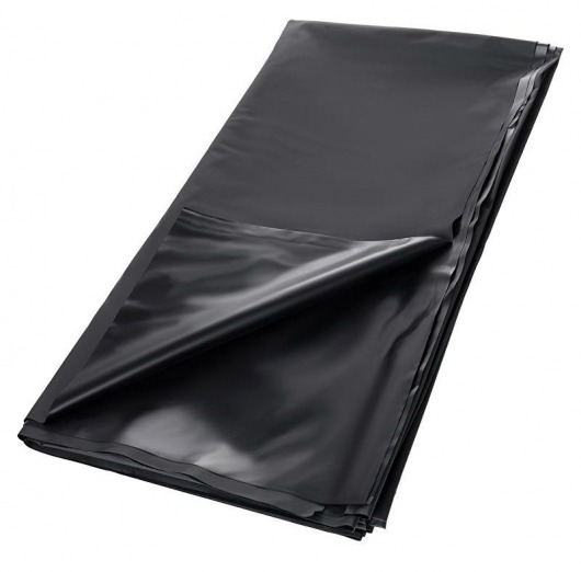 Черная простыня для секса из ПВХ - 220 х 200 см. - ToyFa - купить с доставкой во Владикавказе