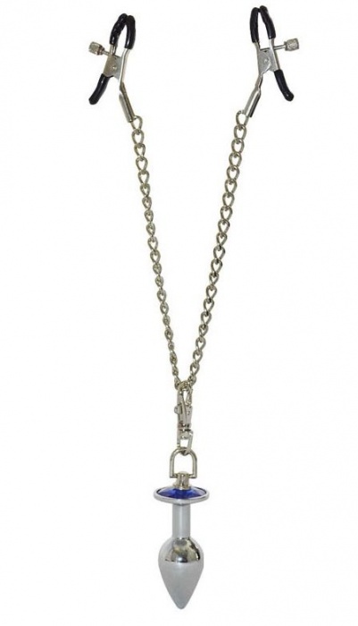 Зажимы для сосков с анальной пробкой - Sitabella - купить с доставкой во Владикавказе