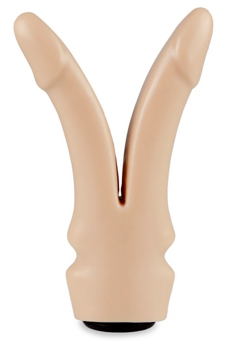 Телесная сплит-насадка харнесс - 16,5 см. - LOVETOY (А-Полимер) - купить с доставкой во Владикавказе