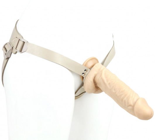 Телесный поясной фаллоимитатор - 22 см. - LOVETOY (А-Полимер) - купить с доставкой во Владикавказе