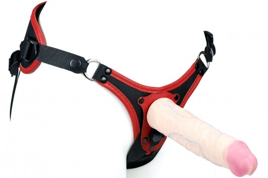 Пояс унисекс UNISEX Style с 2 насадками - LOVETOY (А-Полимер) - купить с доставкой во Владикавказе