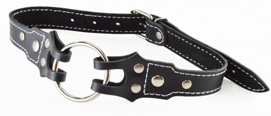 Кляп-рамка на ремешках с контрастной строчкой - Sitabella - купить с доставкой во Владикавказе