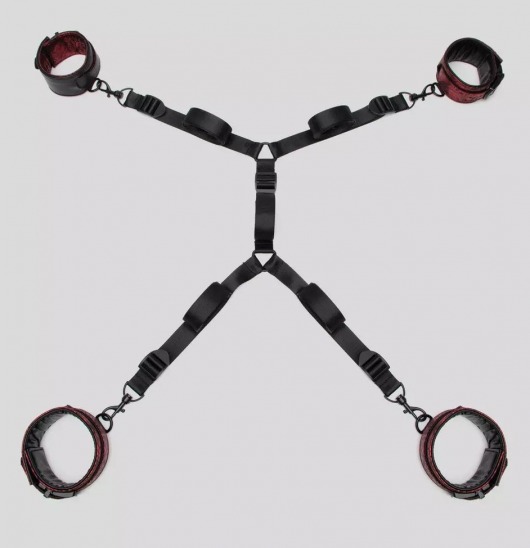 Изысканный набор фиксаций на кровати Reversible Under Mattress Restraint Set - Fifty Shades of Grey - купить с доставкой во Владикавказе