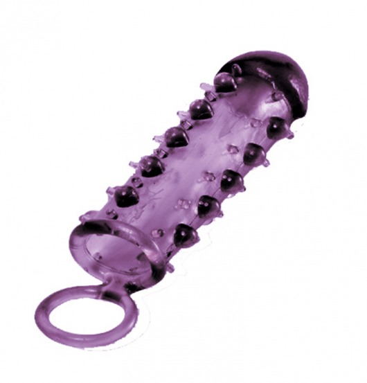 Закрытая фиолетовая насадка с пупырышками SAMURAI PENIS SLEEVE PURPLE - 14,5 см. - NMC - во Владикавказе купить с доставкой