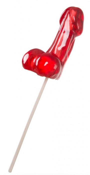 Красный леденец в форме фаллоса со вкусом виски - Sosuчki - купить с доставкой во Владикавказе