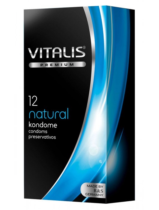 Классические презервативы VITALIS PREMIUM natural - 12 шт. - Vitalis - купить с доставкой во Владикавказе