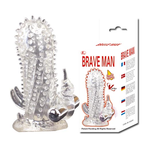 Насадка-удлинитель с пупырышками, усиками и вибрацией - Baile - во Владикавказе купить с доставкой