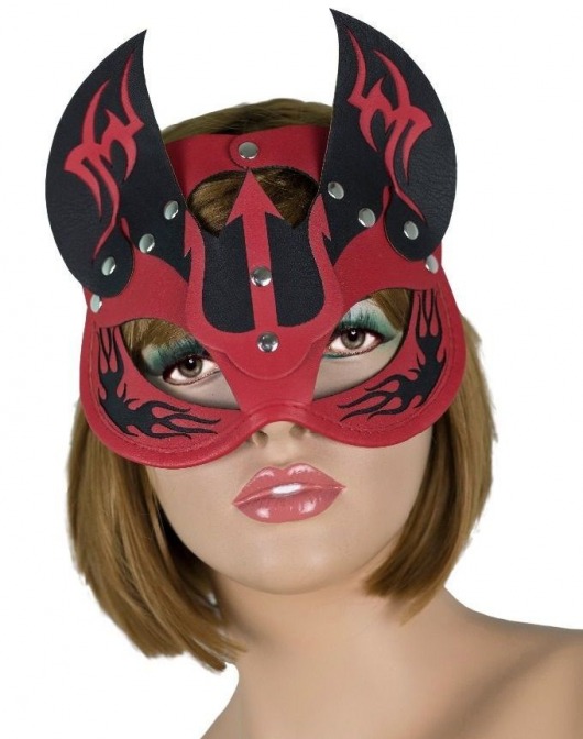 Маска дьяволицы с рожками - LOVETOY (А-Полимер) - купить с доставкой во Владикавказе