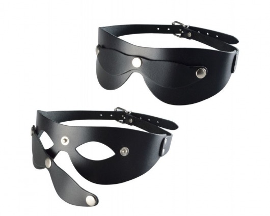 Черная кожаная маска  Новичок - Sitabella - купить с доставкой во Владикавказе