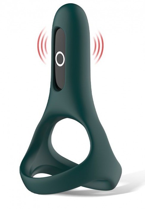 Изумрудное виброкольцо Magic Motion Rise с подхватом мошонки - Magic Motion - во Владикавказе купить с доставкой