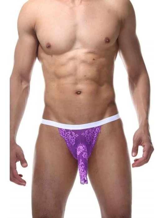 Пикантные трусы-джоки из кружева на резинках - La Blinque купить с доставкой