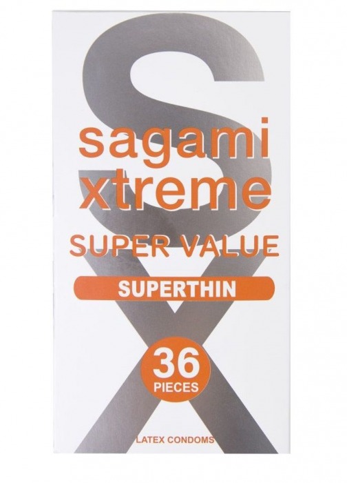 Ультратонкие презервативы Sagami Xtreme Superthin - 36 шт. - Sagami - купить с доставкой во Владикавказе