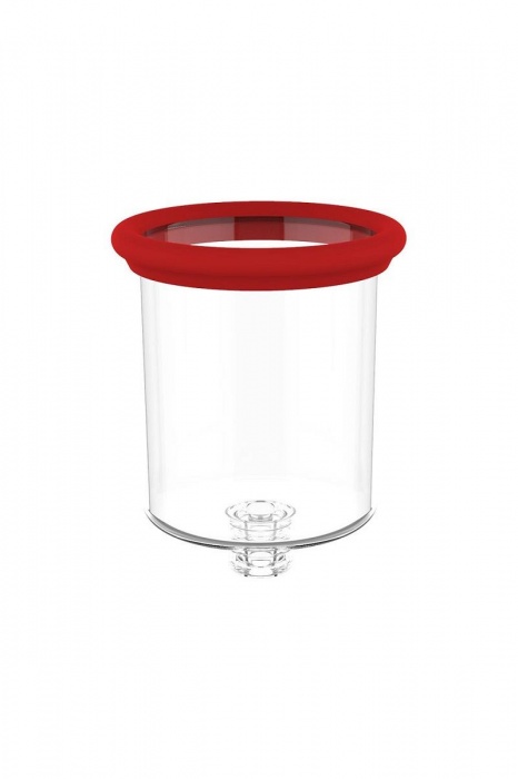 Красный двойной стимулятор Georgia - вибратор и вакуумная помпа - Dream Toys