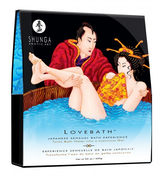 Соль для ванны Lovebath Ocean temptation, превращающая воду в гель - 650 гр. - Shunga - купить с доставкой во Владикавказе