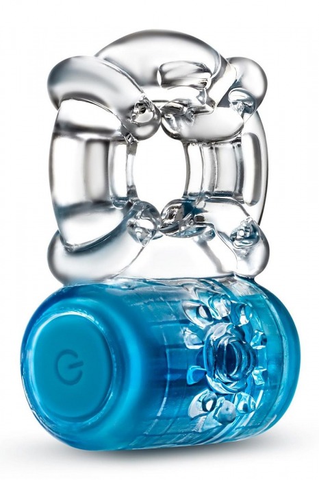 Синее эрекционное виброкольцо One Night Stand Vibrating C-Ring - Blush Novelties - во Владикавказе купить с доставкой