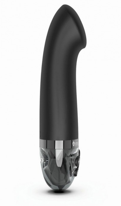 Черный вибратор с функцией электростимуляции Right on Ron - 17 см. - MyStim - купить с доставкой во Владикавказе