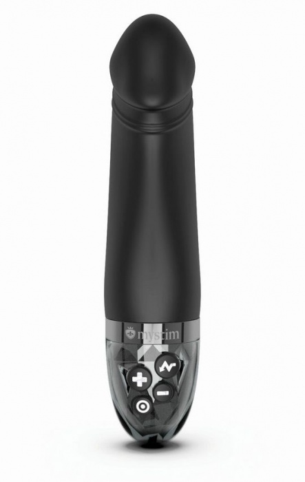 Черный вибратор с электростимуляцией Real Deal Neal - 16,5 см. - MyStim - купить с доставкой во Владикавказе