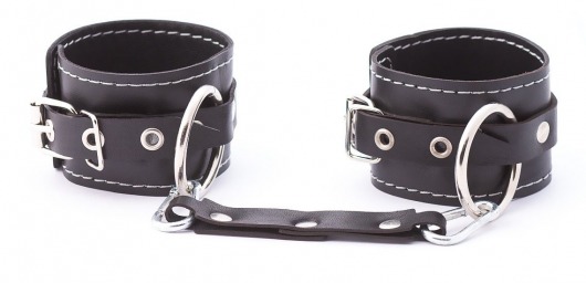 Кожаные двухслойные оковы с регулируемыми ремешками - Crazy Handmade - купить с доставкой во Владикавказе