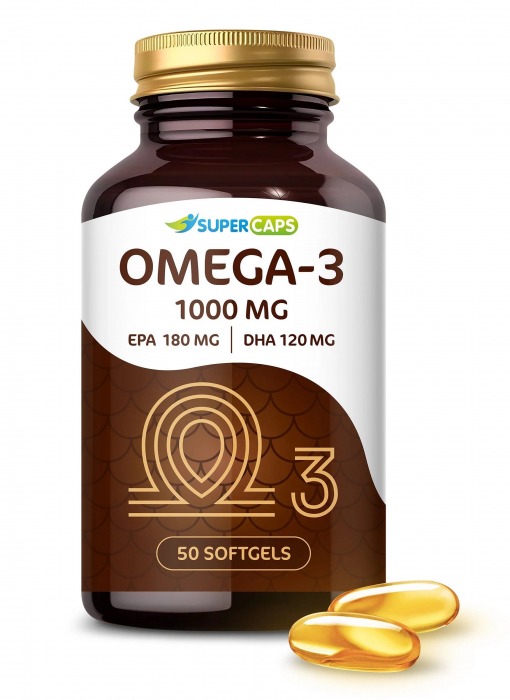Пищевая добавка SuperCaps OMEGA-3 - 50 капсул (1000 мг) - SuperCaps - купить с доставкой во Владикавказе