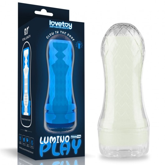 Светящийся в темноте мастурбатор Lumino Play Masturbator Pocketed - Lovetoy - во Владикавказе купить с доставкой