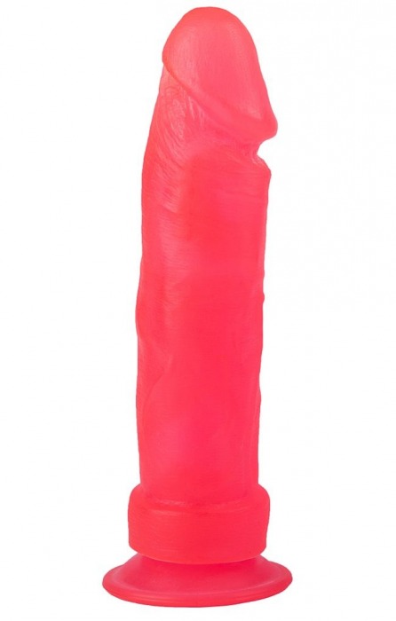 Розовый стимулятор-фаллос на присоске - 20,5 см. - LOVETOY (А-Полимер)