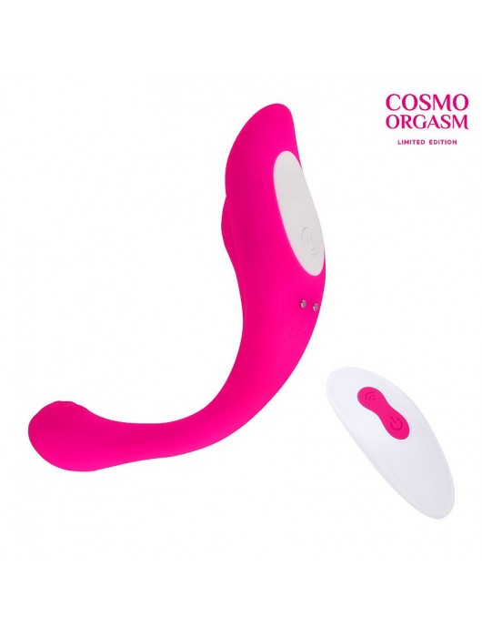 Розовый гибкий вибратор для двойной стимуляции - Cosmo