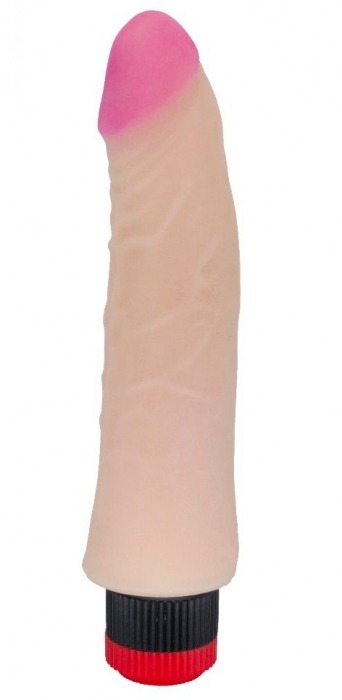 Реалистичный виброфаллос с маленькой головкой - 17,5 см. - LOVETOY (А-Полимер)