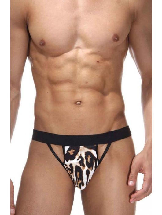 Соблазнительные трусы-стринги с леопардовым принтом - La Blinque купить с доставкой