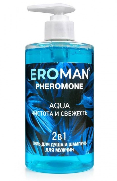 Мужской гель для душа и шампунь AQUA - 430 мл. -  - Магазин феромонов во Владикавказе