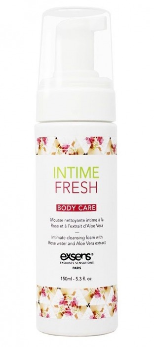 Органическая интимная очищающая пенка Intime Fresh - 150 мл. - Exsens - купить с доставкой во Владикавказе