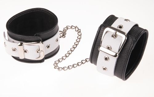 Черно-белые оковы на ноги - Sitabella - купить с доставкой во Владикавказе