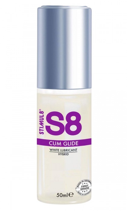 Гибридный лубрикант S8 Hybrid Cum Glide с консистенцией спермы - 50 мл. - Stimul8 - купить с доставкой во Владикавказе