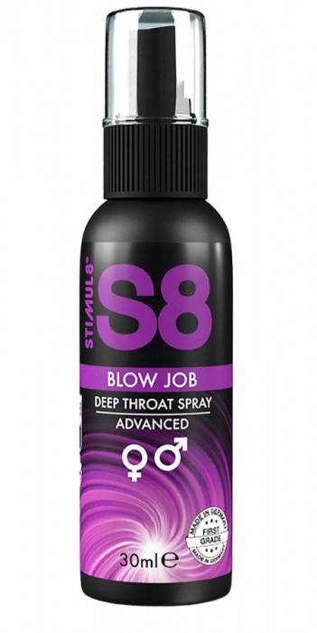 Лубрикант для орального секса S8 Deep Throat Spray - 30 мл. - Stimul8 - купить с доставкой во Владикавказе
