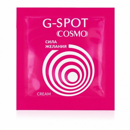 Стимулирующий интимный крем для женщин Cosmo G-spot - 2 гр. - Биоритм - купить с доставкой во Владикавказе