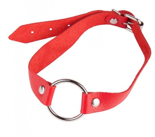 Кляп-кольцо на красных ремешках - Sitabella - купить с доставкой во Владикавказе